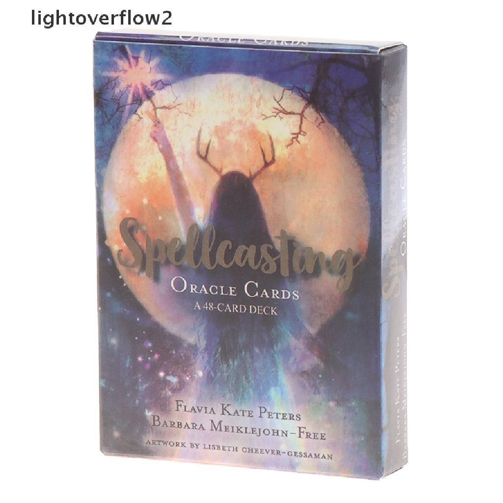 (lightoverflow2) 48pcs Kartu Tarot Ramalan Untuk Pesta