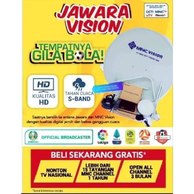 Jawara Vision by MNC Vision Parabola/Decoder Full Set