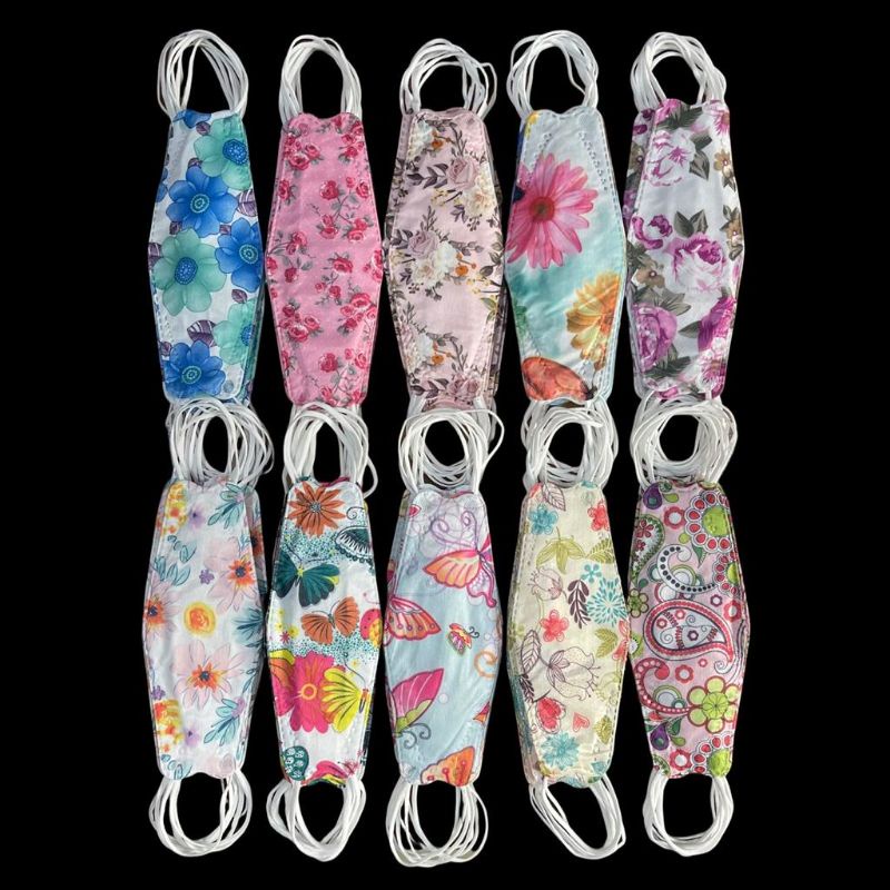 Masker Careion KF94 4 Ply Motif Floral Bunga Kupu-kupu Mix Isi 10 Pcs Murah