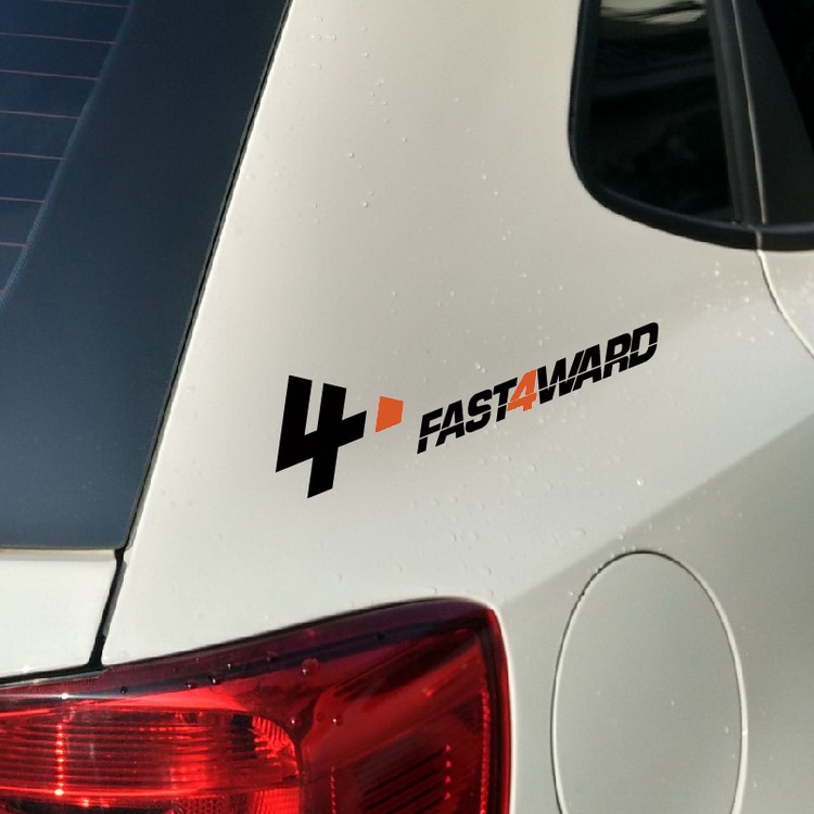 JDM FAST4WARD Stiker Balap Garis Lurus Stiker Mobil Kaca Depan Pintu Bumper Body Decoration Midnight Decal Untuk Honda