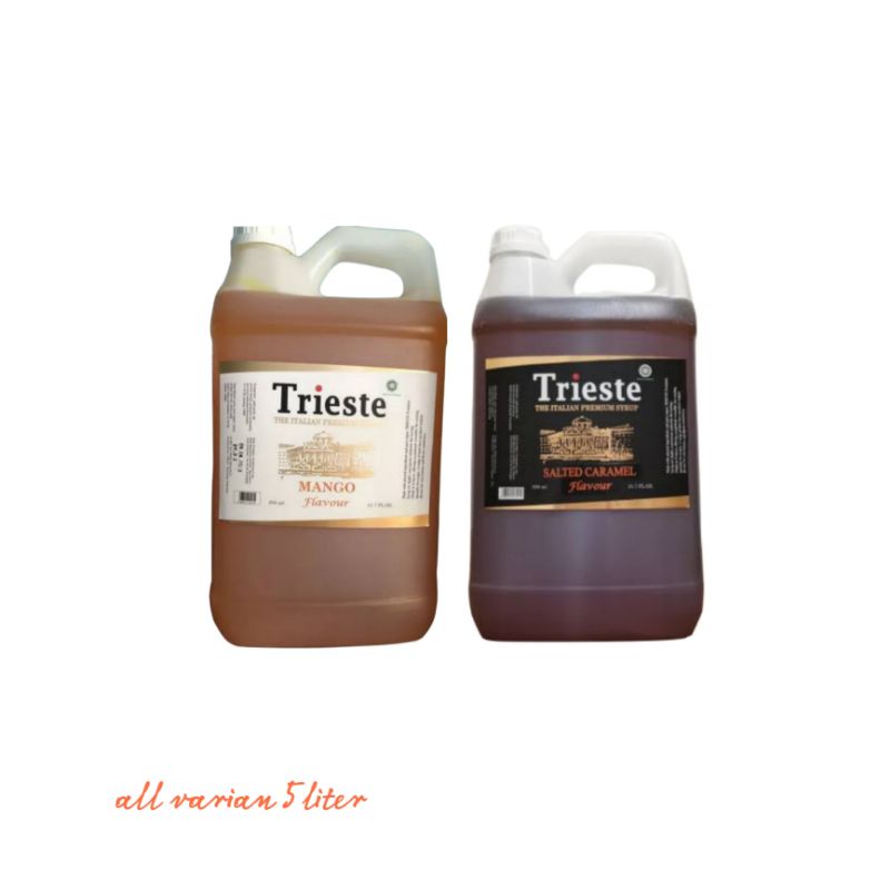 trieste syrup all varian taste 5lt