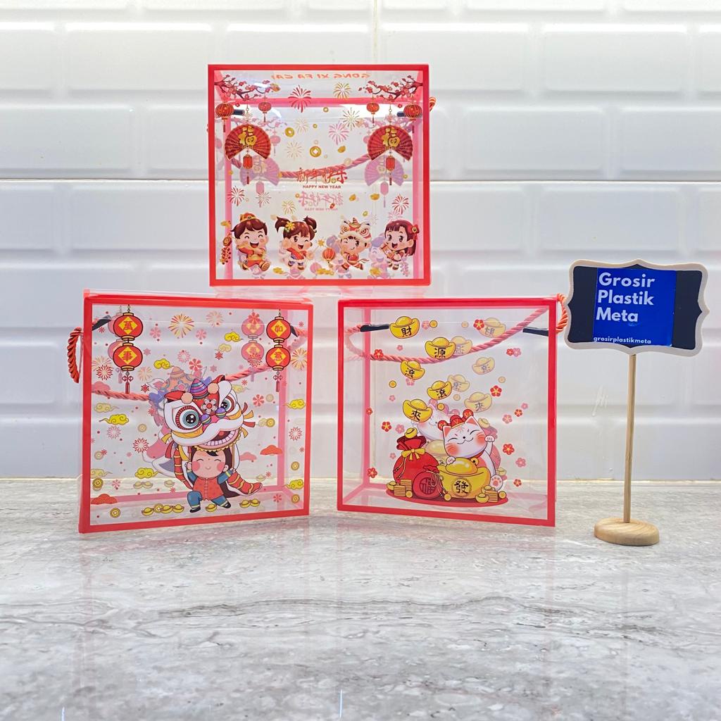 

6PCS BOX MIKA IMLEK / KOTAK SNACK IMLEK / BOX HAMPER IMLEK / BOX PARCEL / KOTAK LUCKY CAT / KOTAK KUE KERING CHINESE NEW YEAR