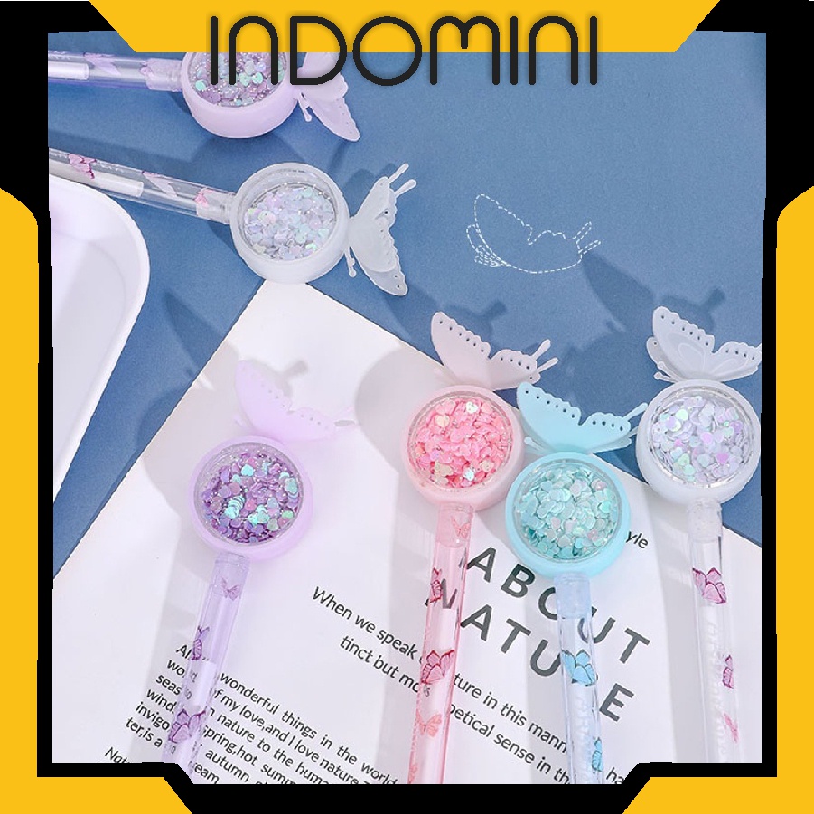 

INDOMINI Pretty Pena Karakter Payet Gliter Bunny Lucu Black Ink Gel Pulpen Murah Gel Bolpen Gel Pastel Alat Tulis Sekolah Kantor Murah Import S045