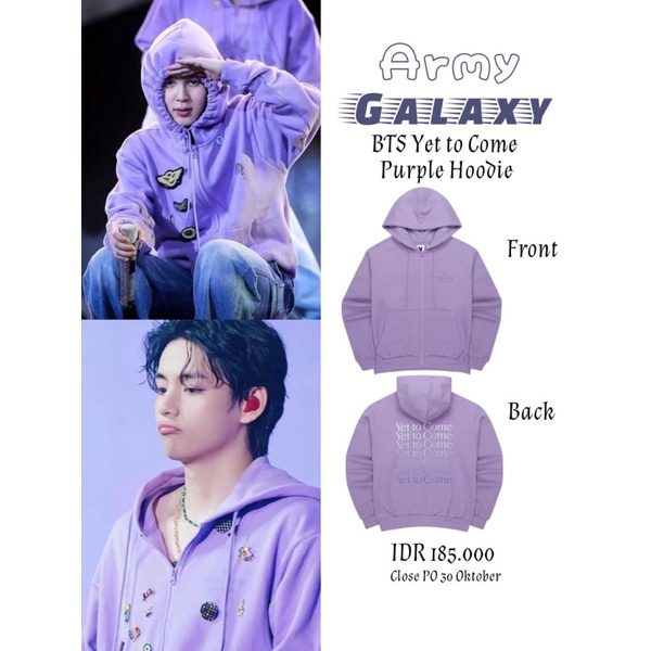[DP] BTS YET TO COME PURPLE HOODIE