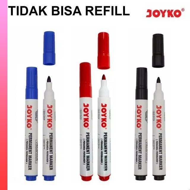 

Permanent Marker Spidol Permanen Joyko PM-17 - II Merah
