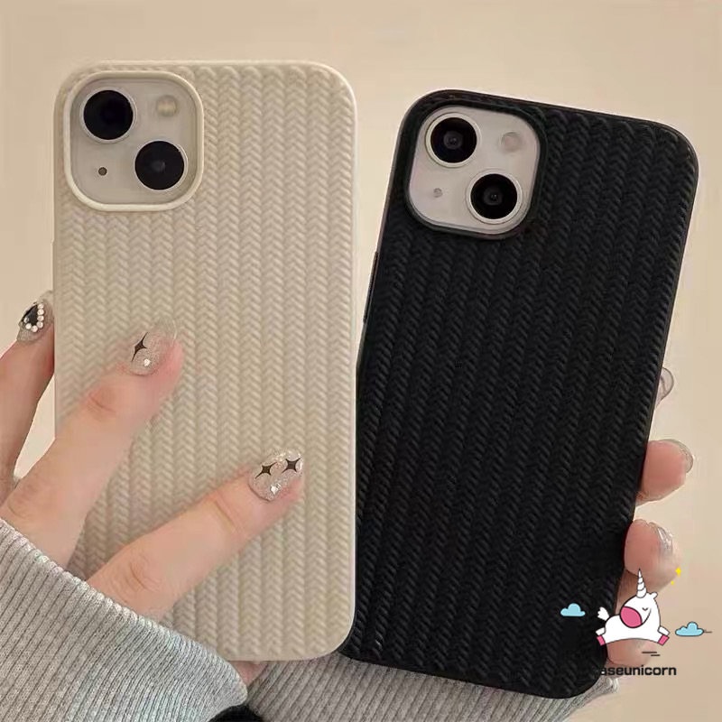 Soft Case Rajut Motif Sweater Untuk iPhone 11 12 13 14 Pro MAX 7 Plus 8 Plus SE 2020