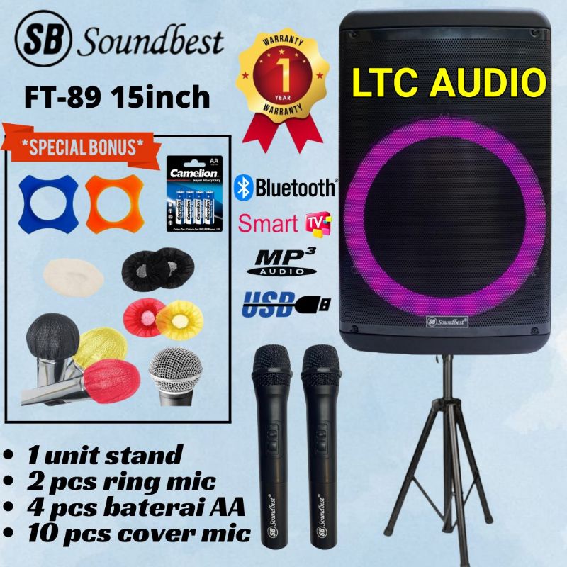 PORTABLE WIRELESS SOUNDBEST FT-89 ORIGINAL / SOUNDBEST FT89 15 INC
