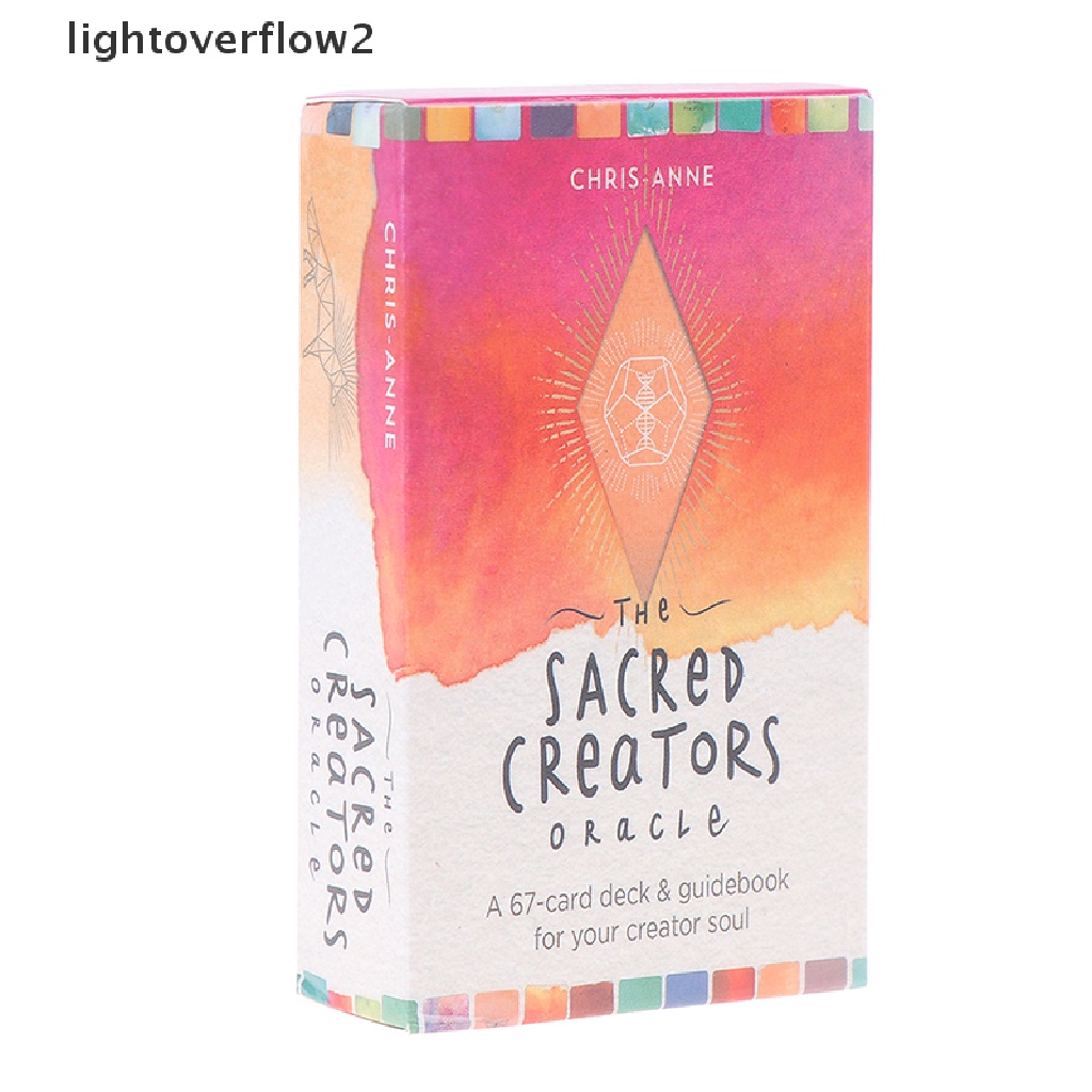 (lightoverflow2) Mainan Kartu Tarot The Sacred Oracle Untuk Pesta