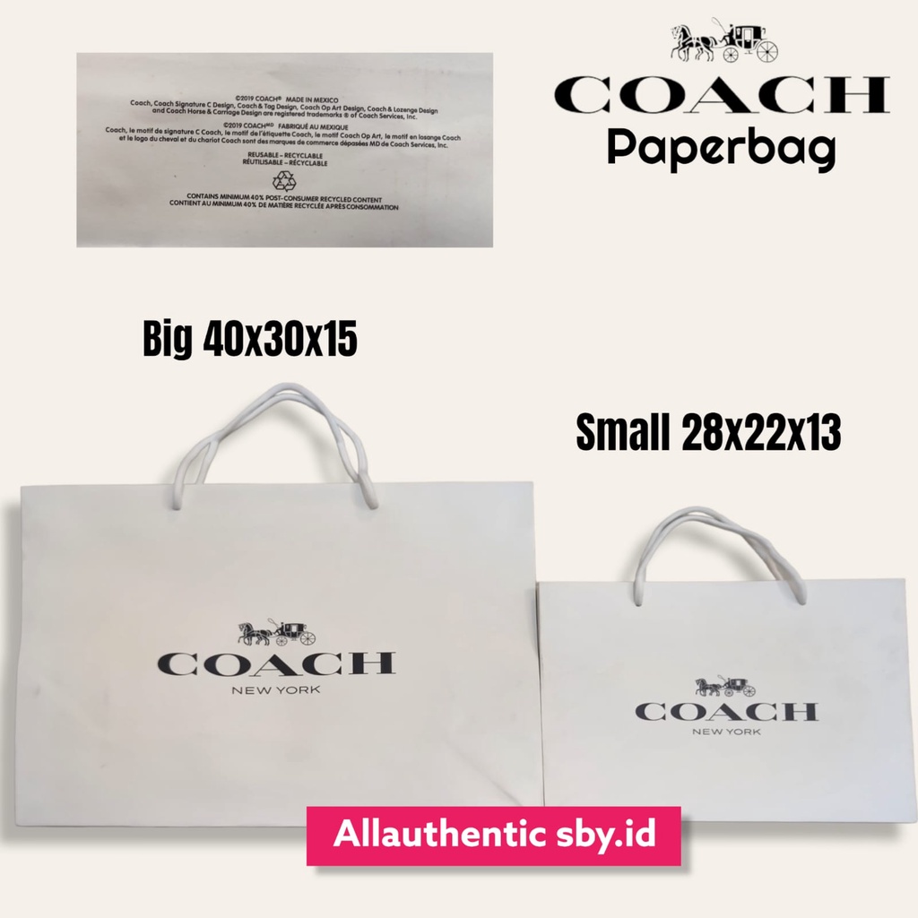 

Kelengkapan Paperbag CC Dustbag Coach big