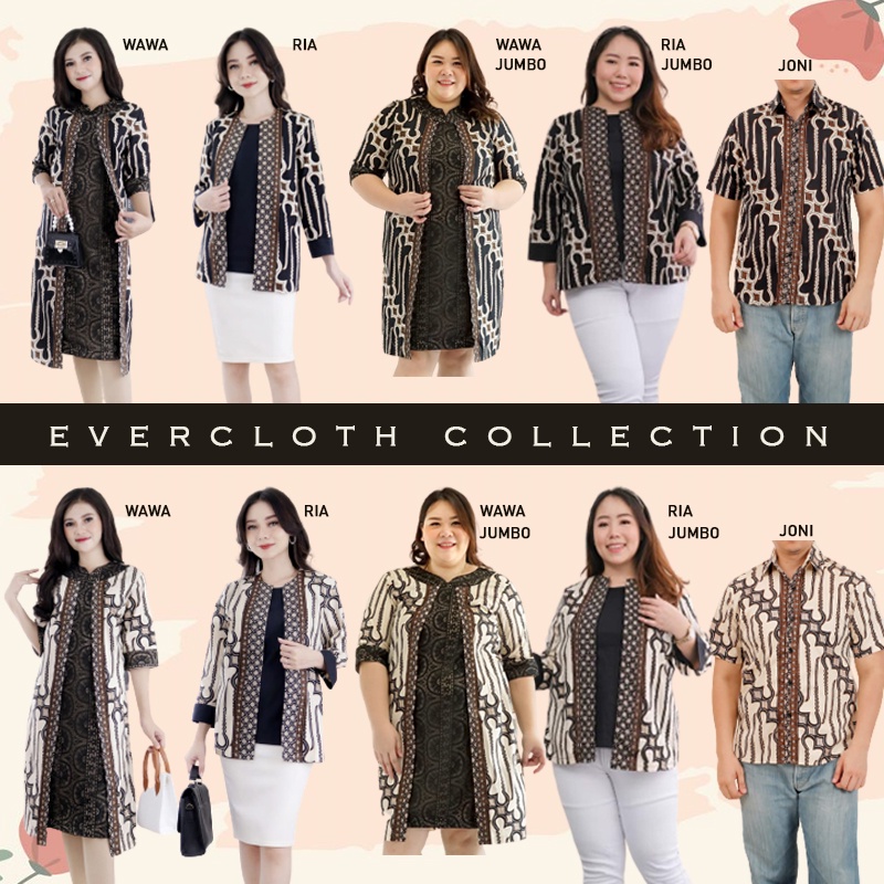 Evercloth Wawa Dress Batik Wanita Dress Wanita Batik Couple