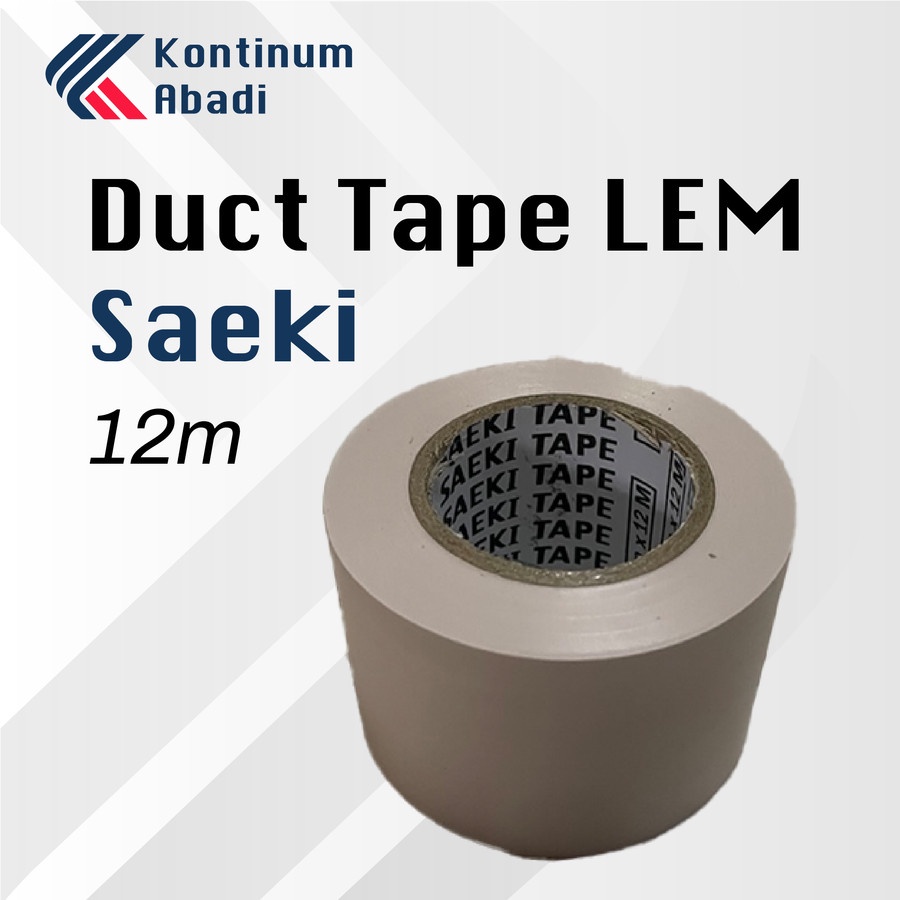 DUCT TAPE / LAKBAN / ISOLASI LEM UNTUK AC MEREK SAEKI | 12 M