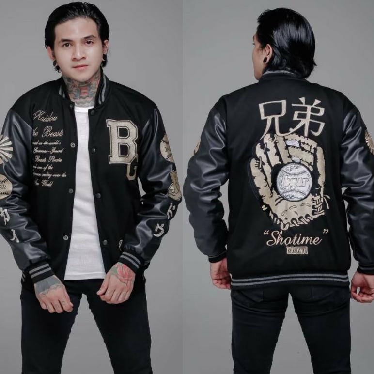 ㅰ JAKET BASEBALL VARSITY FULL BORDIR BRANDED ZADE SUPPLY ~ jaket pria BARU 2378 ✿