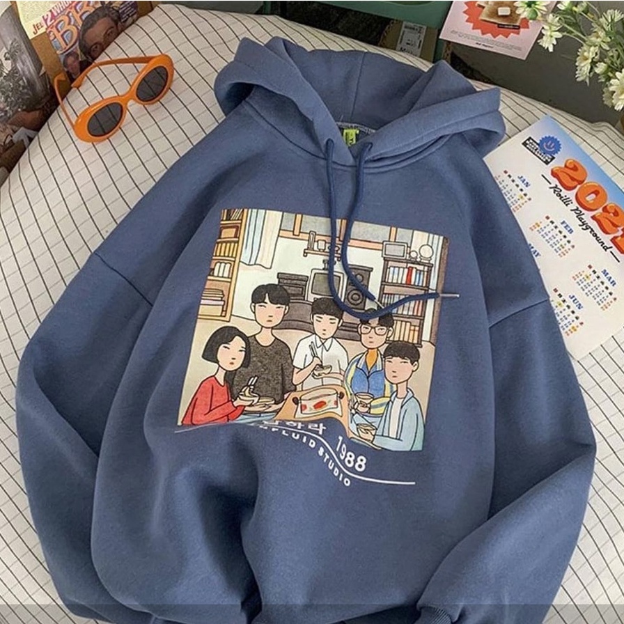 Unfluid Studio Hoodie Terbaru Unisex Bahan Fleece Allsize Terlaris