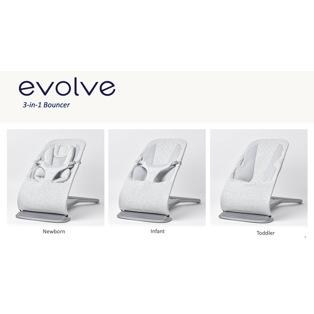 Ergo Baby 3 In 1 Evolve Bouncer  - Bouncing Ergobaby Chair Rocking Baby Kids Ayunan Ergonomic Bayi Kursi Goyang Newborn Toddler Minimalist