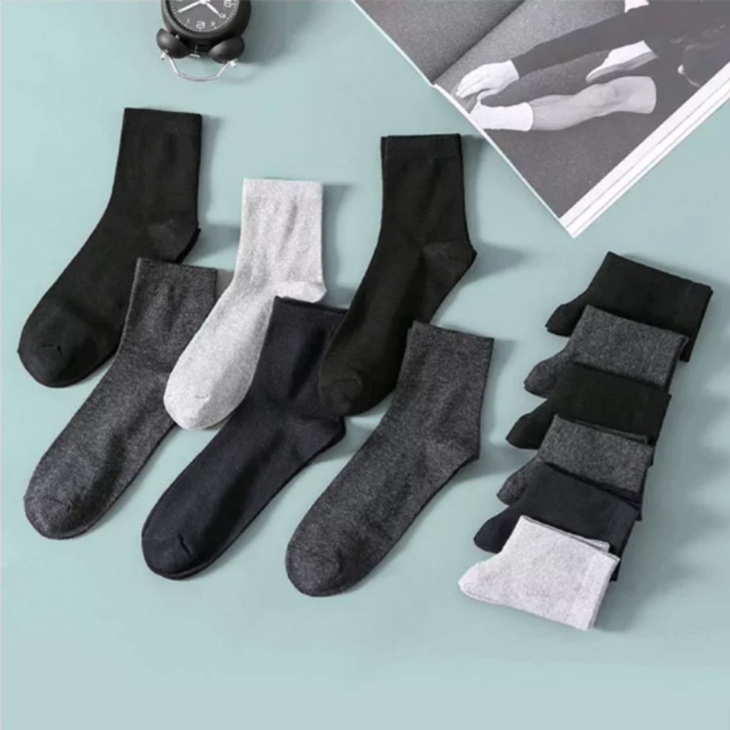TRS - Kaos Kaki Kerja Polos Unisex Murah Kos Kaki All Size