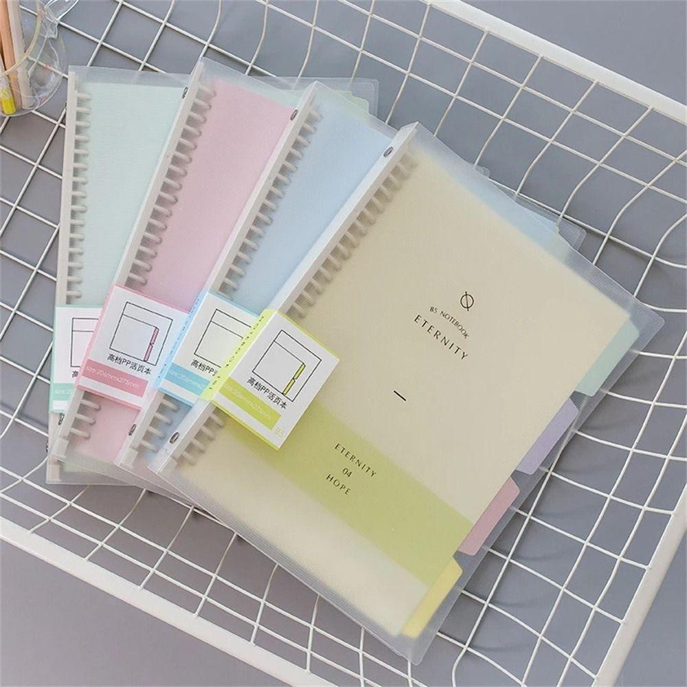 【 ELEGANT 】 Binder Notebook Office School Supplies Removable Thickened Student Diary Loose Leaf Notebook