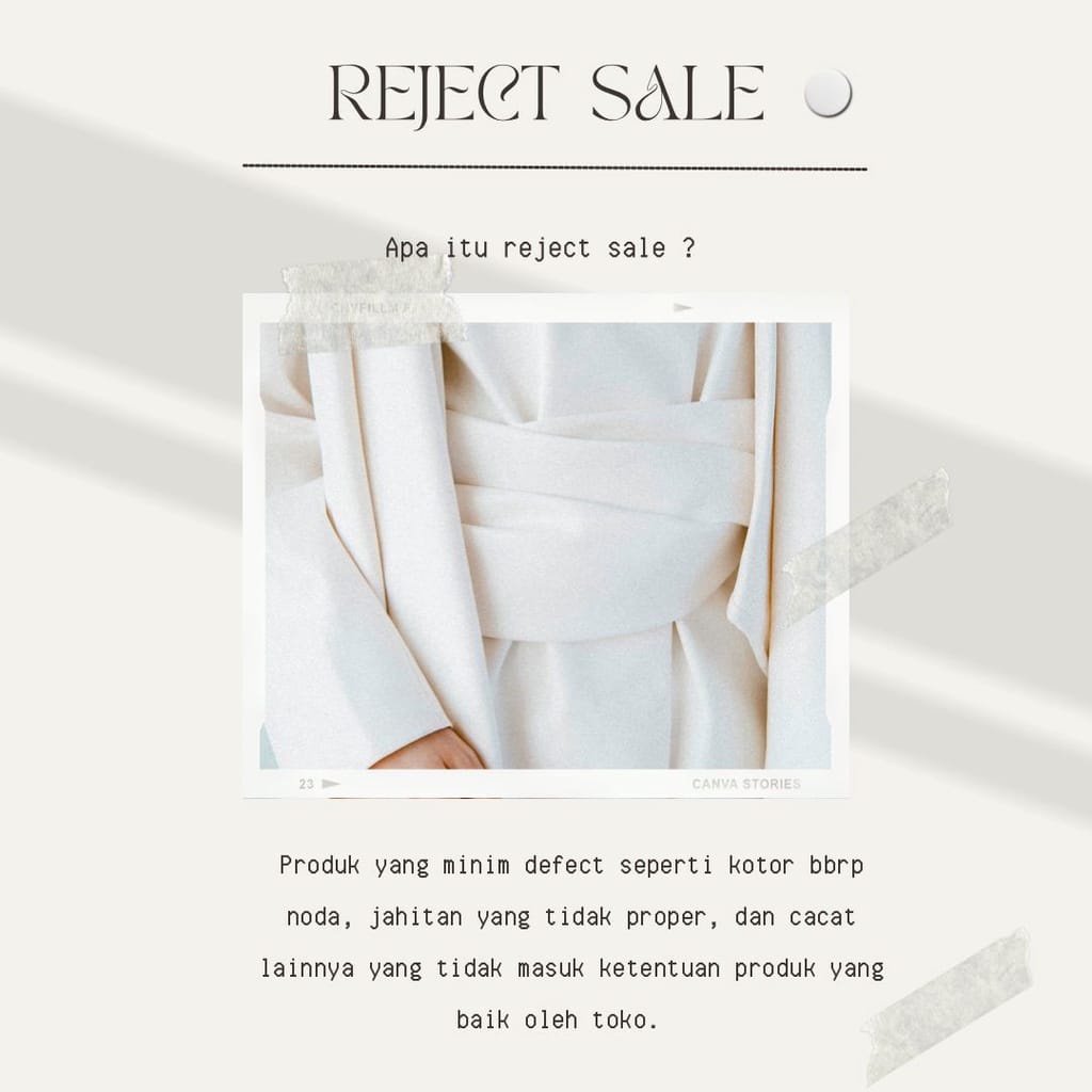 Defect Bernoda Kotor - Sample Sale