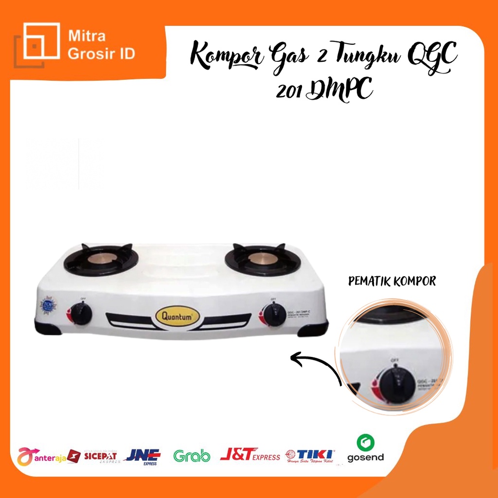 KOMPOR GAS 2 TUNGKU QGC - 201 DMPC