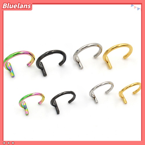 1pc Anting Klip Tulang Rawan Telinga Tanpa Tindik Gaya Punk Untuk Pria Dan Wanita