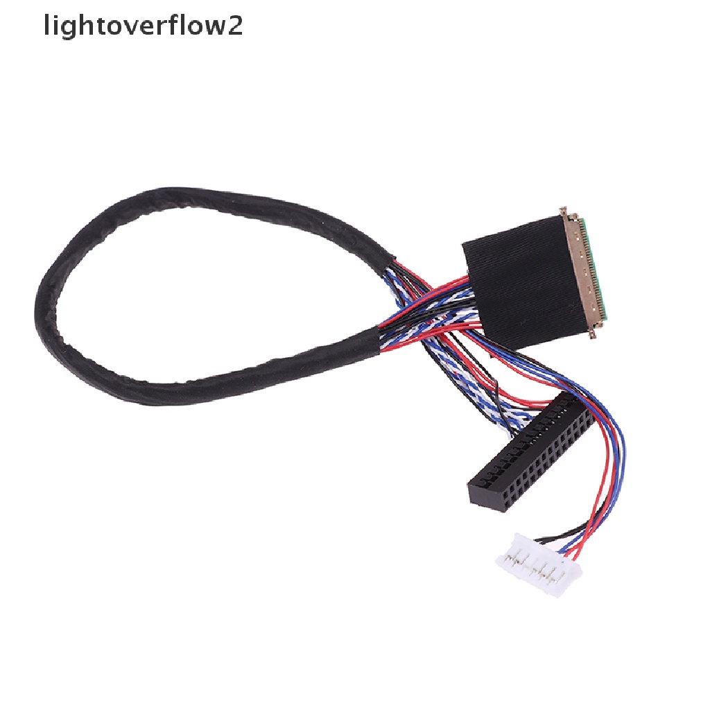 (lightoverflow2) 1pc Kabel LVDS 40 Pin 1 Channel 6 Bit LED LCD Untuk Display