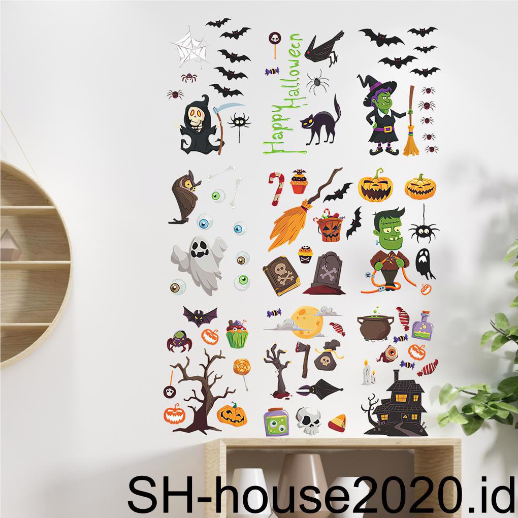 9pcs Stiker Dinding Desain Kartun Halloween Warna-Warni Untuk Dekorasi Rumah   (house2020) Buku Literatur Klasik Bahasa Mandarin