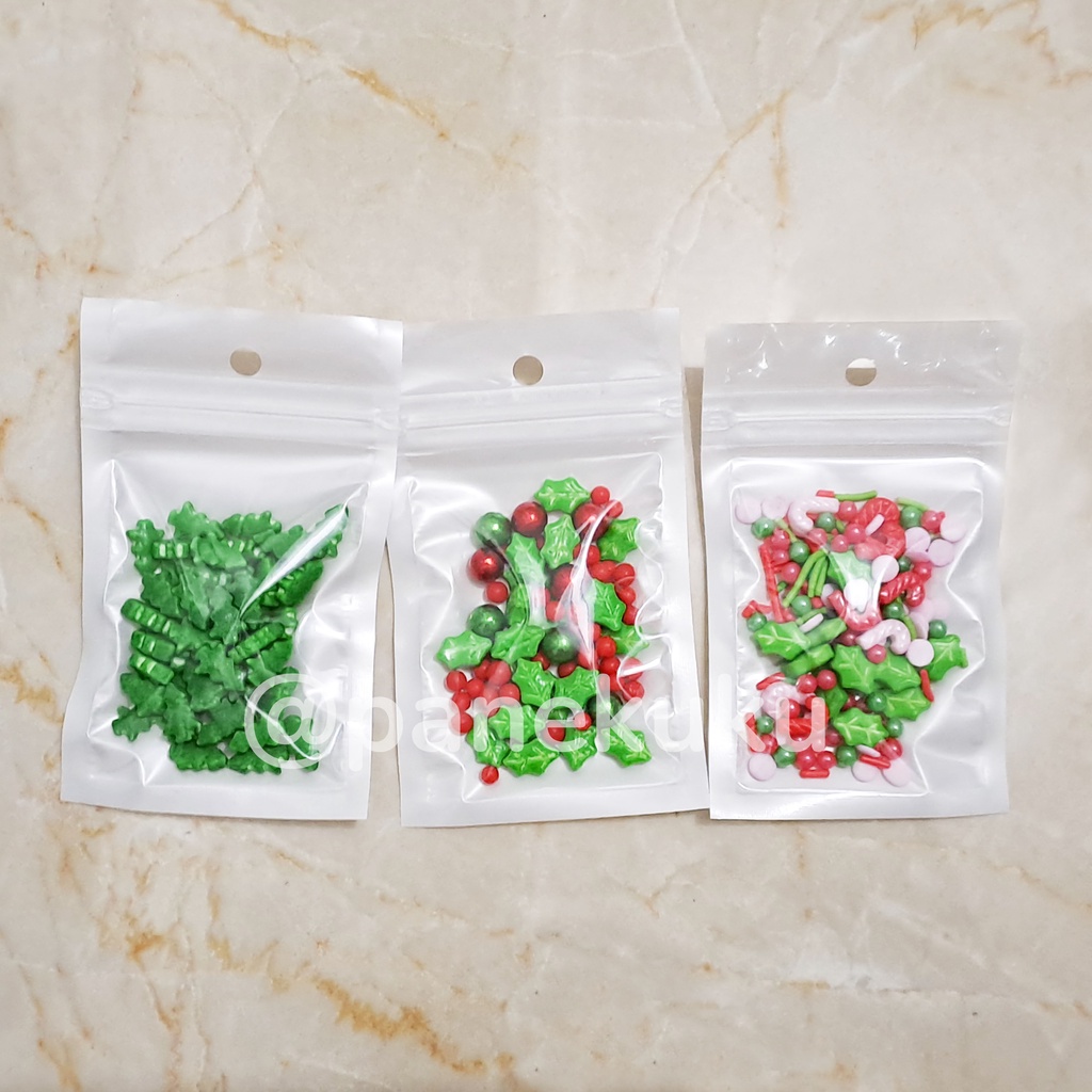 

Sprinkel NATAL CHRISTMAS dekorasi/ Sprinkle hiasan warna warni/ Spikel merah hijau cupcake/ pohon natal