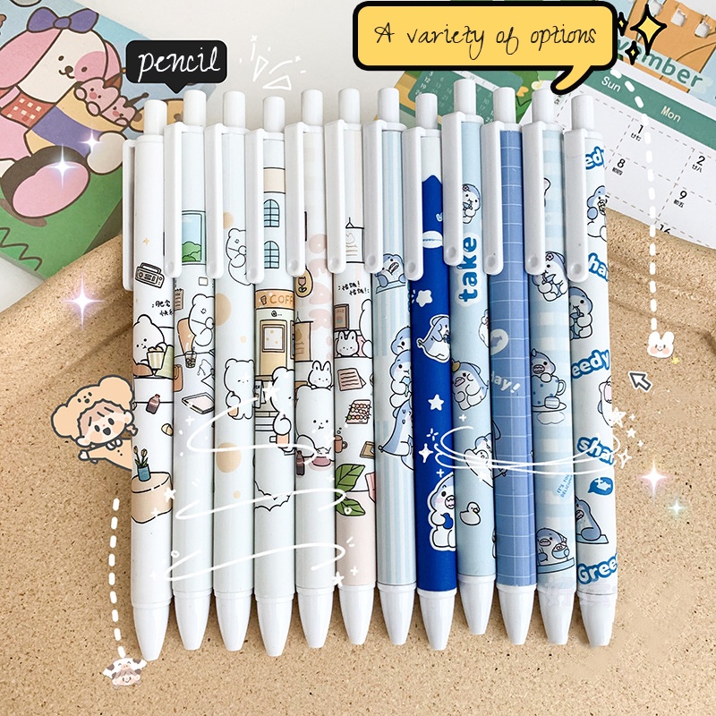 (Grosir) Pensil Mekanik Tanpa Isi Ulang Motif Kartun Lucu