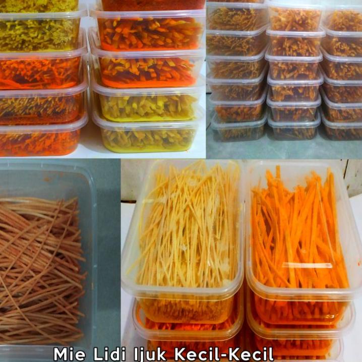 

Hemat Banget--Mie lidi ijuk kecil2 kemasan box 650 ML Murah