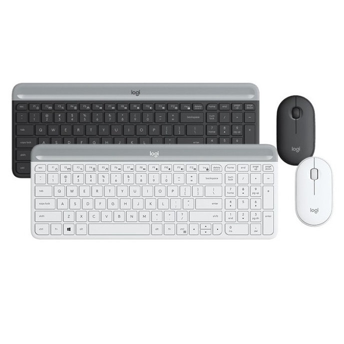 Logitech MK470 Combo Keyboard dan Mouse Wireless Slim