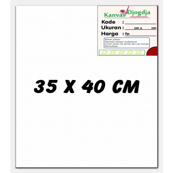 

Kanvas span premium ukuran 35 cm x 40 cm