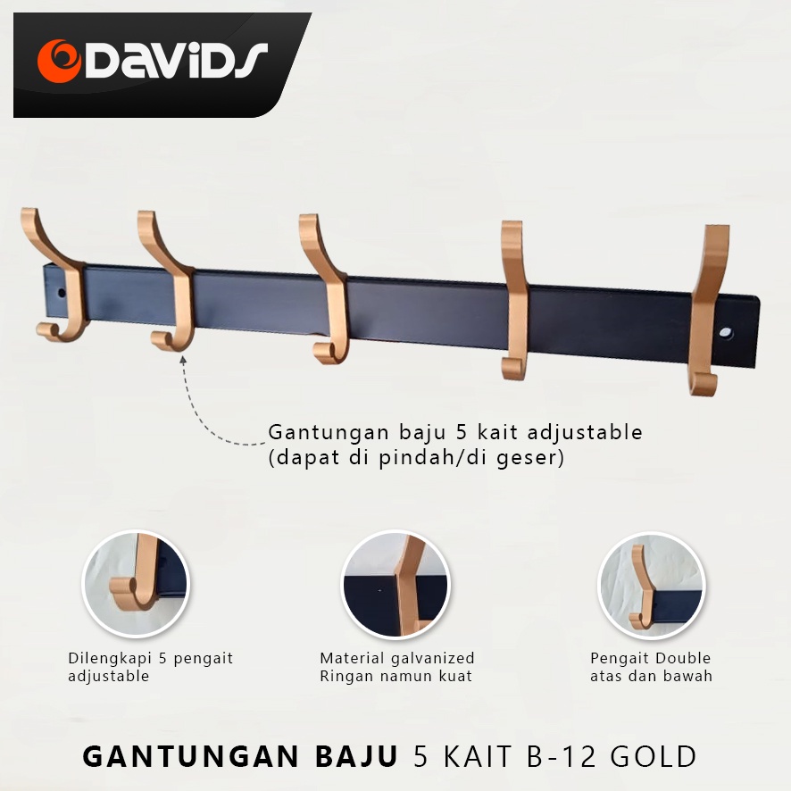 Cantolan Baju Dinding Gantungan Kamar Mandi Cantelan Centelan Lipat