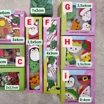 

New Ready Gumpaste Natal Christmas Xmas / hiasan kue gumpaste natal