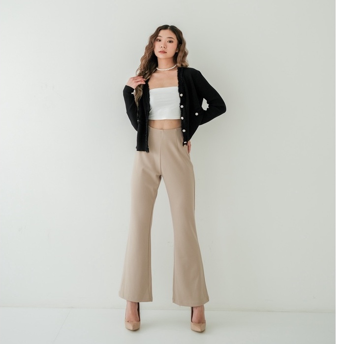 [TAVIA] NOAH CUTBRAY CULLOTE / HIGHWAIST PANTS / CELANA KULOT WANITA / CELANA KERJA  WANITA/ CELANA BAHAN/ CELANA HIGHWAIST WANITA