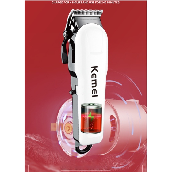 【COD+Dalam stok+Pengiriman Cepat】YUN Mall Hair Clipper Kemei KM-809A Alat Mesin Cukur Rambut