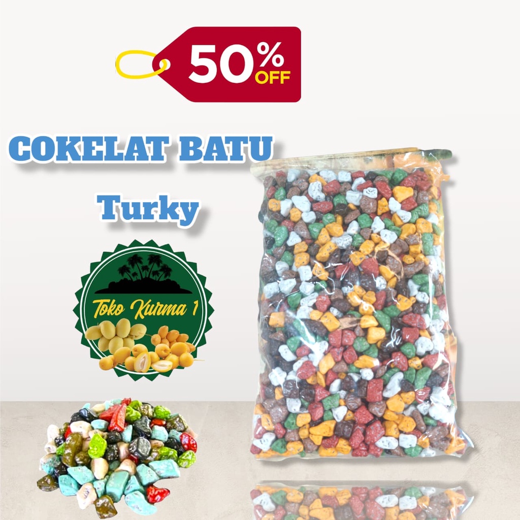 

Coklat/coklelat batu krikil saudi/turky 1kg
