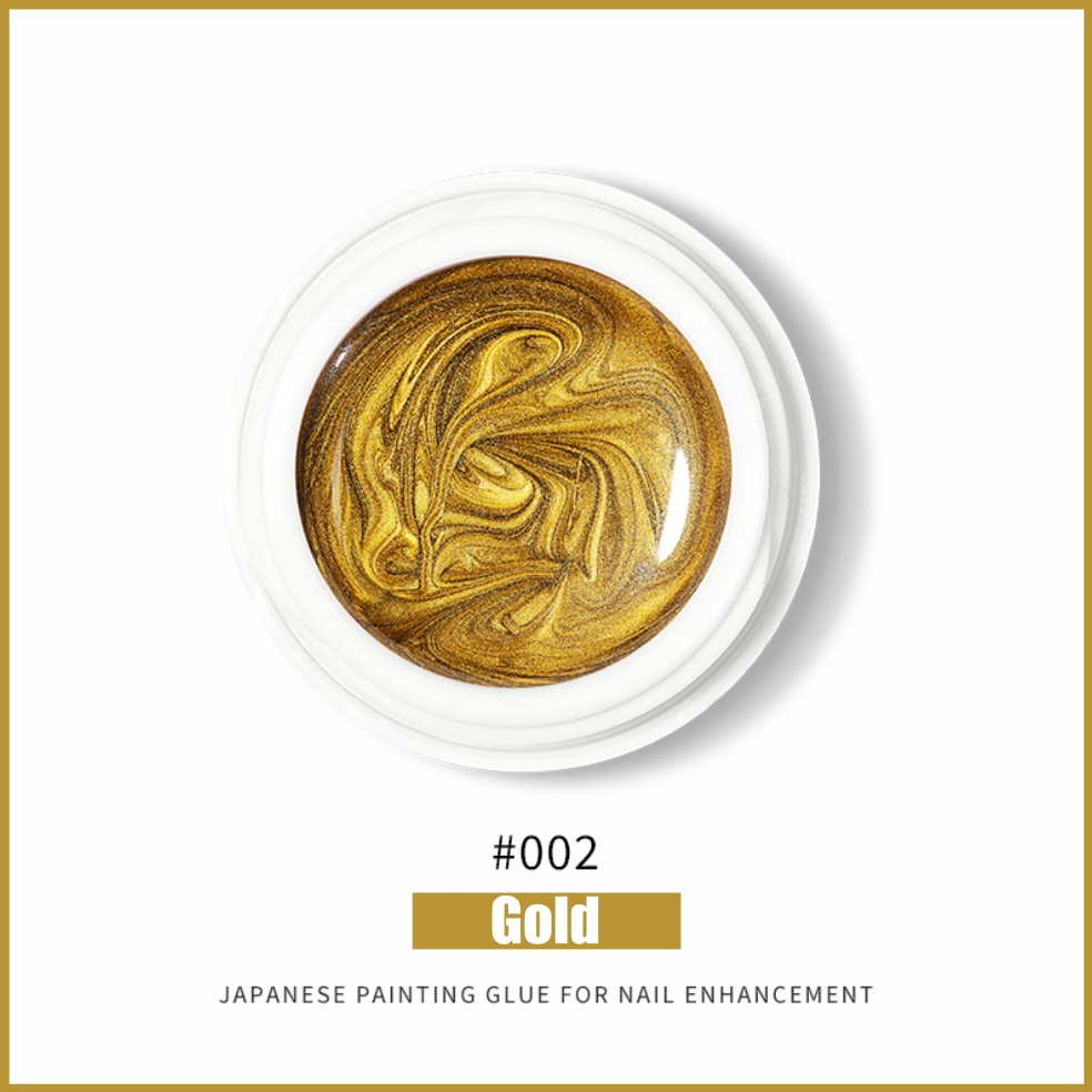 Painting Gel Gold Silver Rosegold Nail art / Painting gel Liner UV LED Gel polish / Metalic Liner Nail art KU044