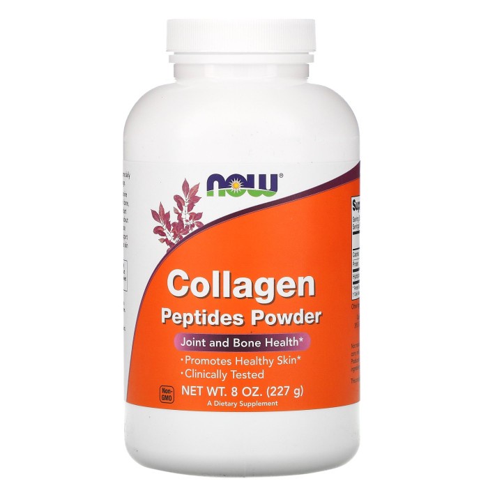 Collagen Peptides Now Foods Powder 227 gram colagen kolagen halal USA