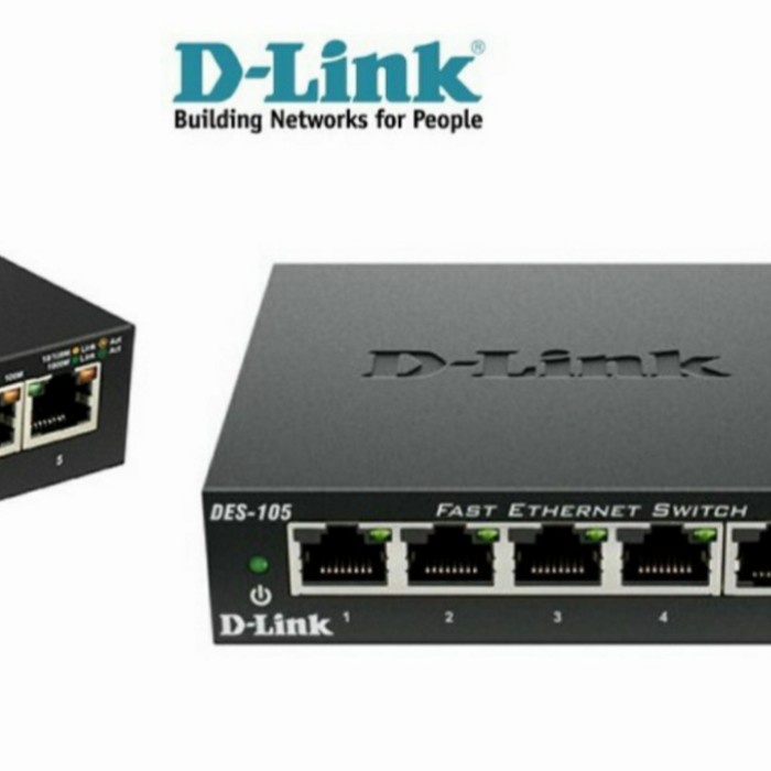 D-Link Dgs-105 Gigabit 5Port Desktop Switch Dgs105Gldlink Metal Casing