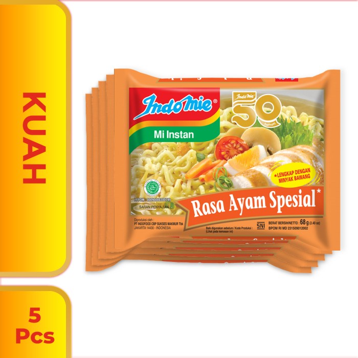 

NEW 5 Pcs - Indomie Kuah Ayam Spesial