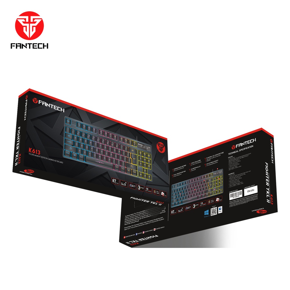 Fantech Fighter K613 TKL - RGB Gaming Keyboard