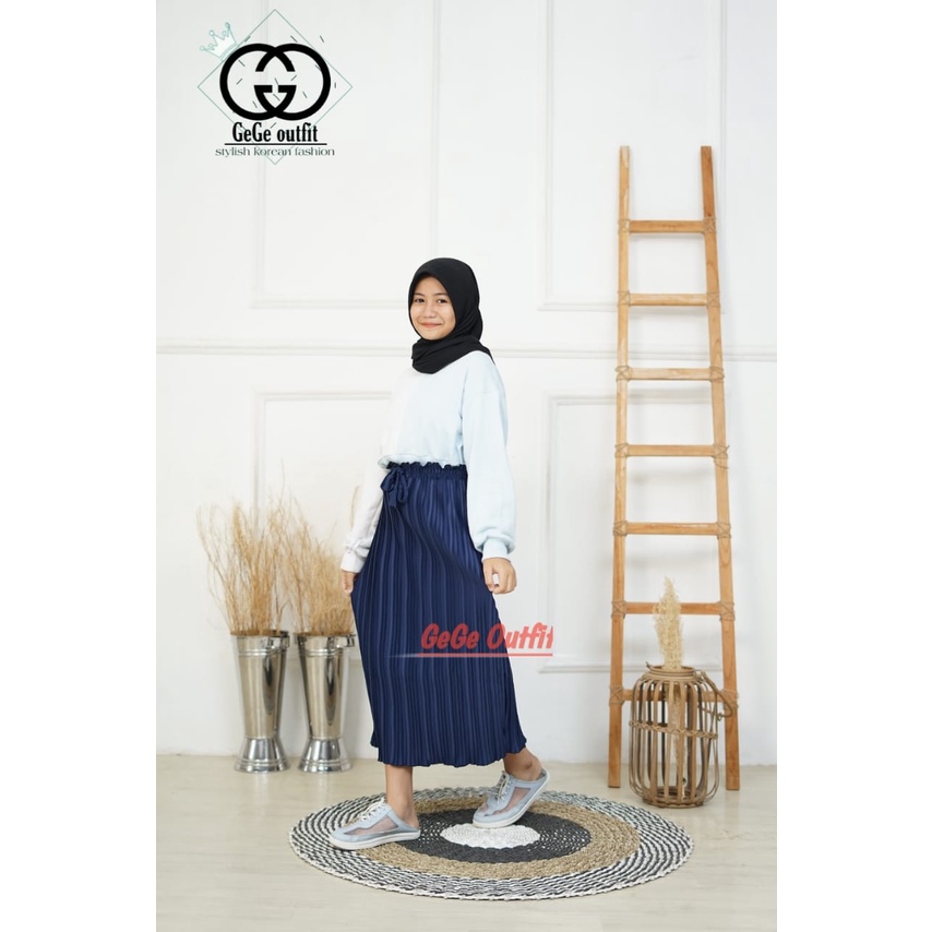 ROK PLISKET PREMIUM ANAK | ROK SKIRT PLEATED FASHION KIDS | BAWAHAN ROK ANAK PEREMPUAN |ROK PLISKET PREMIUM RF97 FASHION