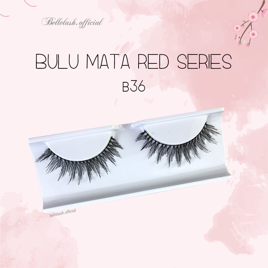 B36 Bulu Mata Palsu Handmade Natural False Eyelash Eye Lashes Belle Eyelashes