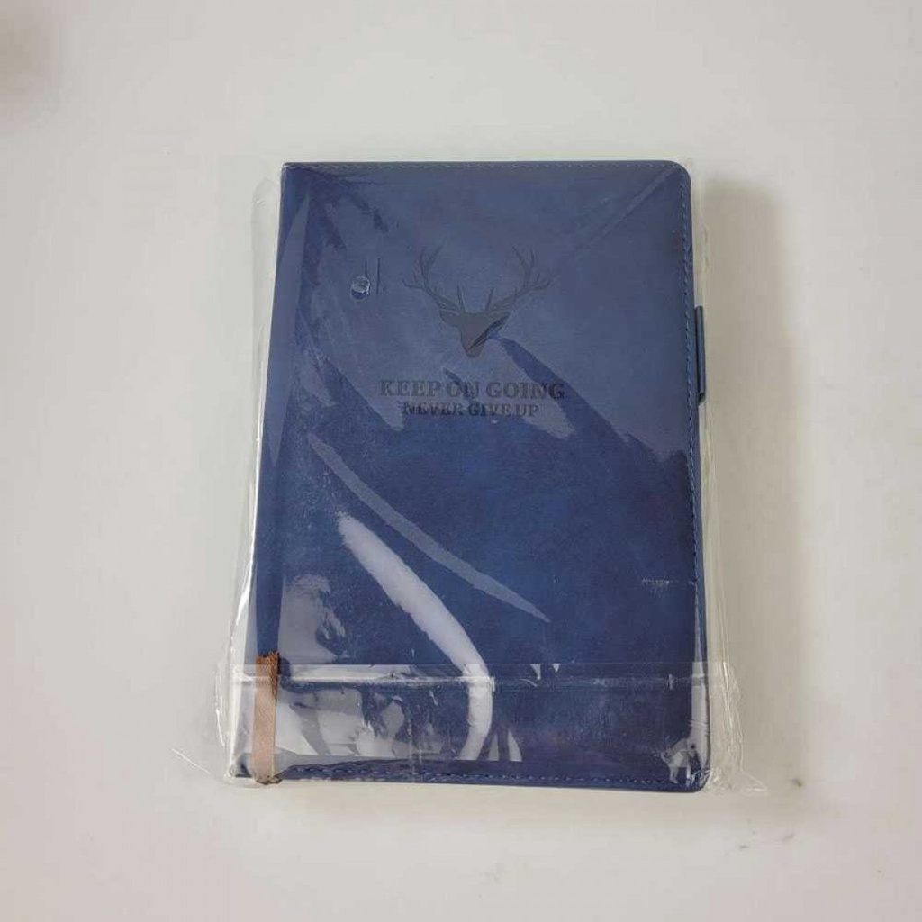 Buku Catatan Kerja Jurnal Harian Notebook Cover Kulit Sintetis A5