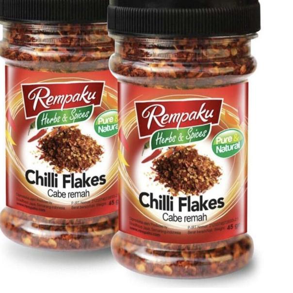 

10.10 sale CHILLI FLAKES / CABE BUBUK/ CABAI BUBUK/ REMAH CABE 45g 