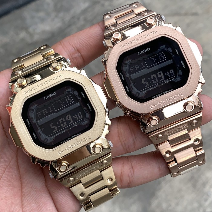 G-SHOCK GSHOCK GX-56 GX56 ORIGINAL & GARANSI CUSTOM CASE GOLD/ROSEGOLD