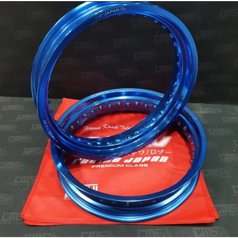 Velg velek pelek veleg lingkar aloy alloy crv ori japan 17 300 350 biru kilat 36h