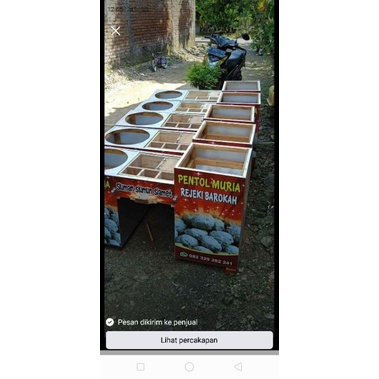 Grobak bakso keliling.rombong pentol murah