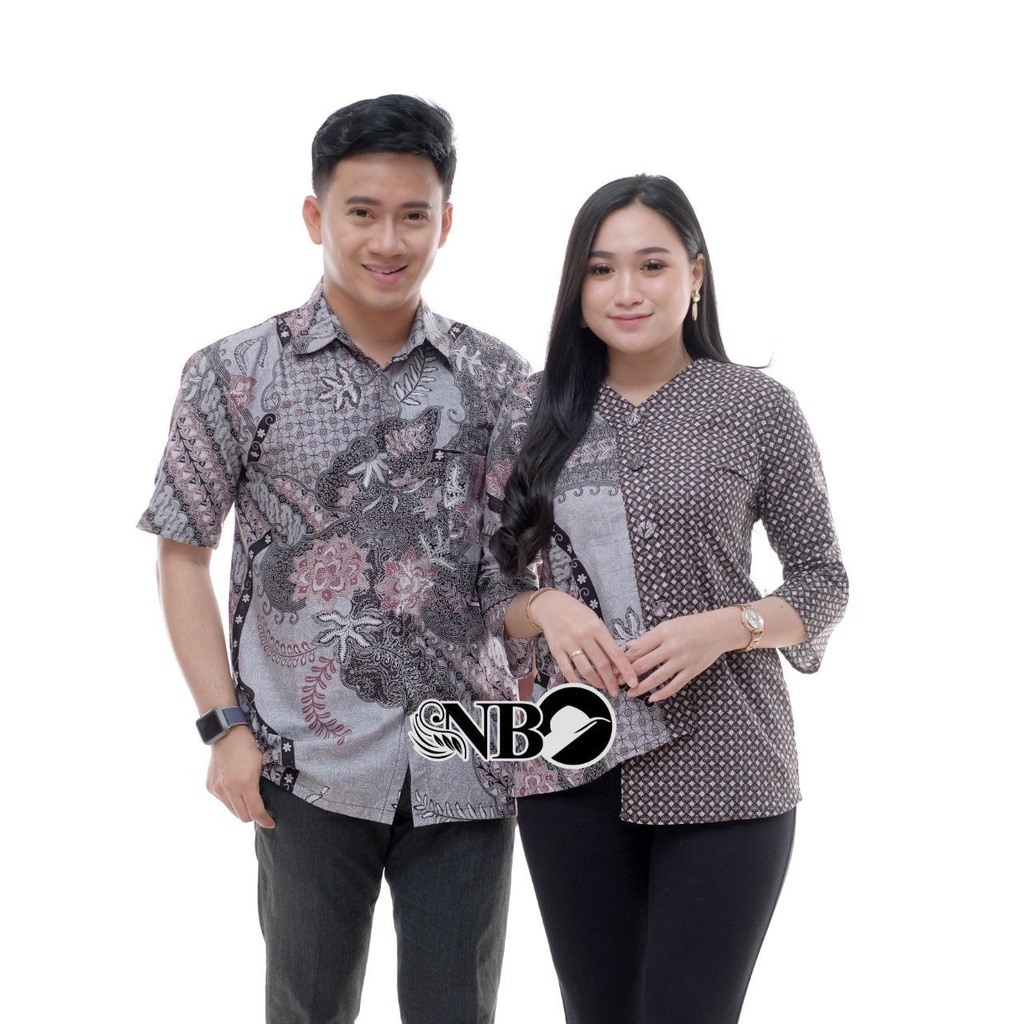 Batik Couple Modern Atasan Batik Kerja Kantor Wanita Seragam Batik Wanita Dan Pria M L XL XXL