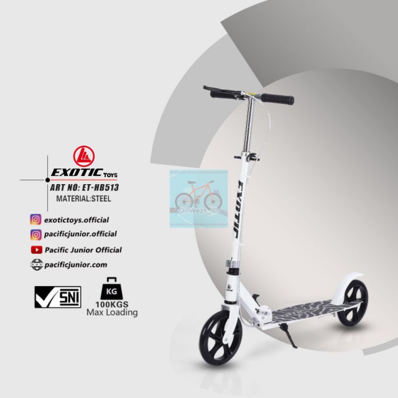 Scooter Skuter Otoped ET-HB-511 512 513 Anak Dewasa EXOTIC Besi | High Quality