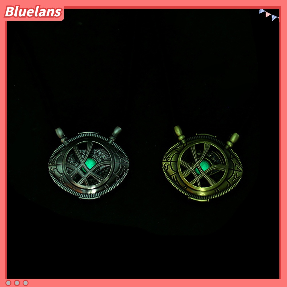 Bluelans Kalung Liontin Agamotto Glow in The Dark Untuk Unisex